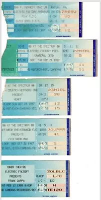VTG 80's Concert Ticket Stubs Grateful Dead Neil Young Pink Floyd Boston • $30