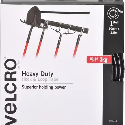 New VELCRO Brand Heavy Duty Hook And Loop Tape Cut Strips To Length 50mm X2.5mAU • $49.95