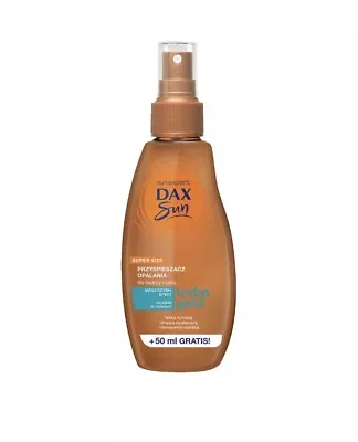 DAX Sun Turbo Gold Face & Body Tanning Accelerator For Outdoors & Sunbeds 200ml • £11.50
