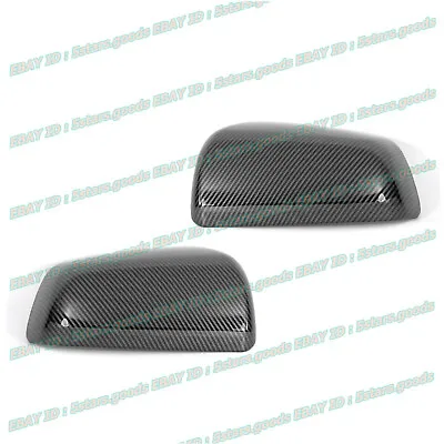 For 2008-2014 Mitsubishi Lancer Glossy Black Carbon Fiber Side Mirror Cover Trim • $29