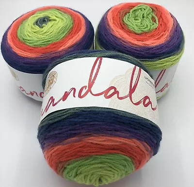 Lion  Brand Yarn Mandala Yarn 3X150g Cakes • £21.99