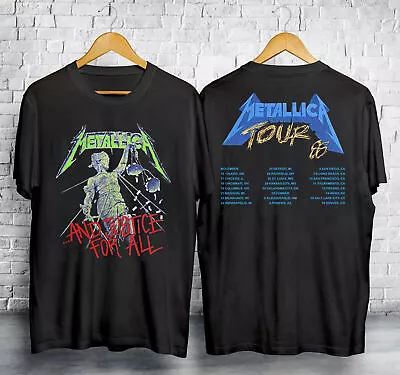 1988 Metallica Music Tour Unisex T-Shirt Gift For All Fans Comfort Color • $21.99