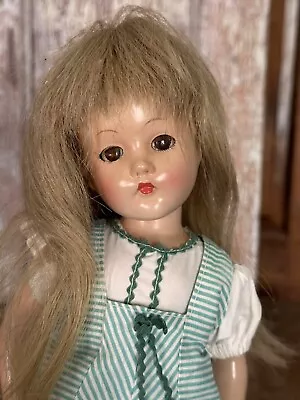 Vintage Composition Effanbee Suzanne Doll 1940's Sleep Eyes 14” • $25