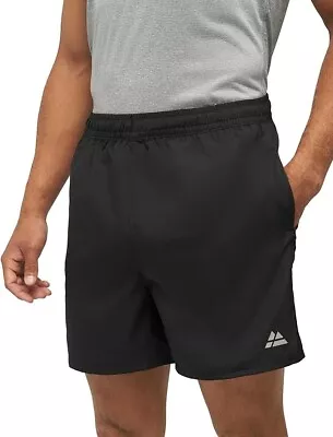 DANISH ENDURANCE Men's Gym Shorts Running & Sports Quick Dry Black Size Large () • £15.99