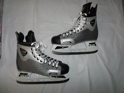 CCM 2.0 LT Externo-Skel Hockey Ice Skates Black Gray Silver Men's Sz 10 • $39.95