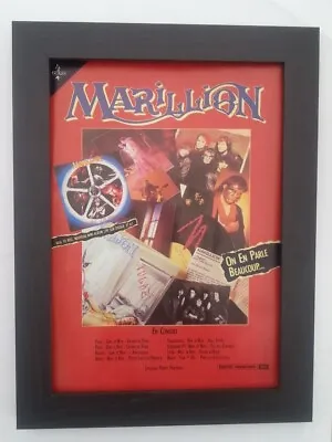 MARILLION*French Tour*1984*ORIGINAL*A4*ADVERT*QUALITY*FRAMED*FAST WORLD SHIP • £29.95