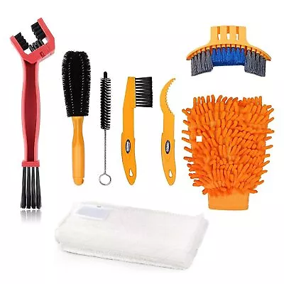 	Oumers Bike Clean Brush Kit 8pcs Motorcycle Bicycle Cleaning Tools Make Chain	 • $26.33