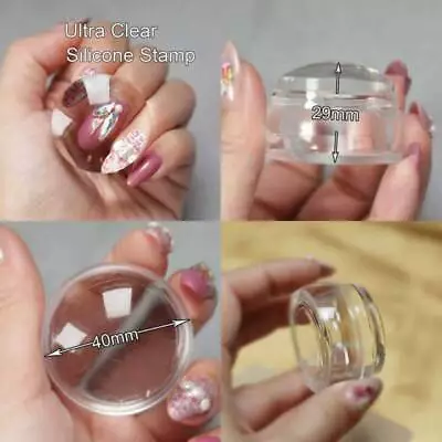 Clear Nail Art Stamping Transfer Stamper Scraper Plate Manicure Tool Kit Set NEW • $11.11