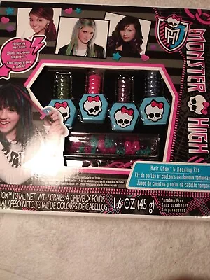 Monster High Temporary Hair Color Kids Craft Kit Beads Gifts • $14.50