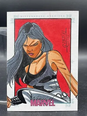 2013 Rittenhouse Women Of Marvel X-23 X-Men SketchaFEX Sketch Art Card • $219.99