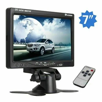 7 Inch TFT LCD HD Screen Monitor For Car Rear View Reverse Parking Backup Camera • £28.99