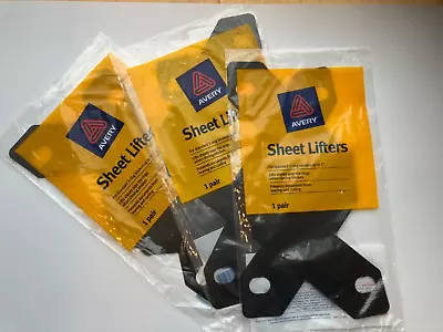 Lot Of 3 Sets Avery 75225 Triangle Sheet Lifter For Three-Ring Binder Black 2/Pk • $18.99