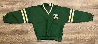 Vintage NFL Green Bay Packers Pullover Jacket Youth Medium  • $30