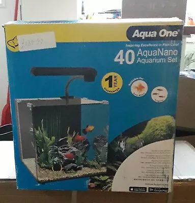 Aqua One Nano 40 Fish Tank 55 Litres Includes Light/pump/heater • £49.99