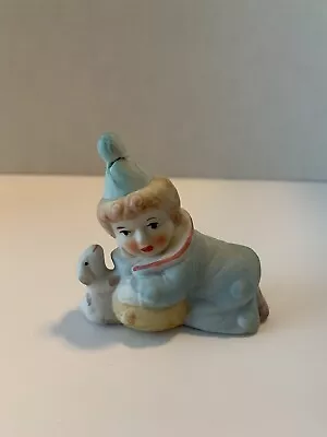 Vintage Ceramic Clown Figurine With Lamb READ • $10