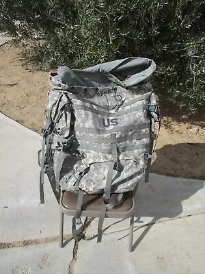 US Army Large Rucksack Digital Camo With 2 Sustainment Pouches & Belt & Frame • $65.99