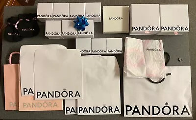 Group Of X 23 Empty Pandora Boxesgift Bagspouches.different Sizesgreat Condit • £19.99