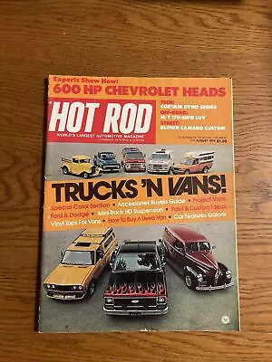 Hot Rod Magazine Trucks 'n Vans! August 1975 Don Single Free Shipping • $15.99