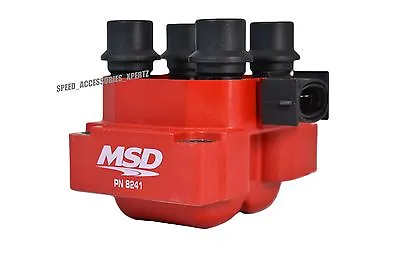 Red Msd Ignition External Blaster Racing High Output Coil - 8241 • $104.88