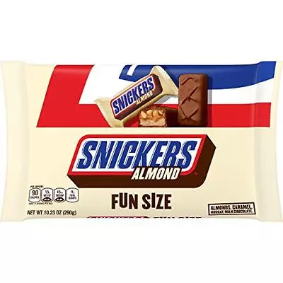 SNICKERS Almond Fun Size Milk Chocolate Candy Bars 10.23 Oz Bag • £13.92