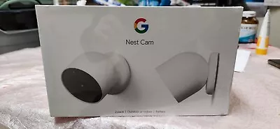 Google Nest Cam Indoor Or Outdoor (2-Pack) Brand NEW Factory Sealed. • $409