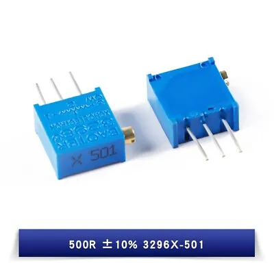 3296X Multi-turn Trimmer Potentiometers Adjustable Resistance 100R - 1M Ohm ±10% • $2.23