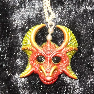 Dragon Head Necklace Pendant Proteus Red Gothic Game Of Thrones • £9
