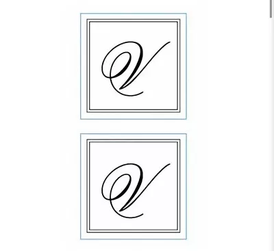 Gartner Studios Monogram Seals Letter V Black; 2 Packs Of 30 Ea. New/Sealed • $1.99