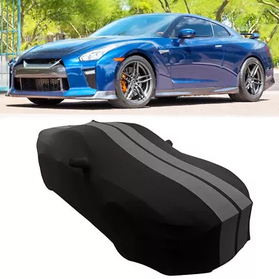 Car Cover Stain Stretch Dust-proof Black/Gray Custom For Nissan GT-R 2009-2023 • $159.11