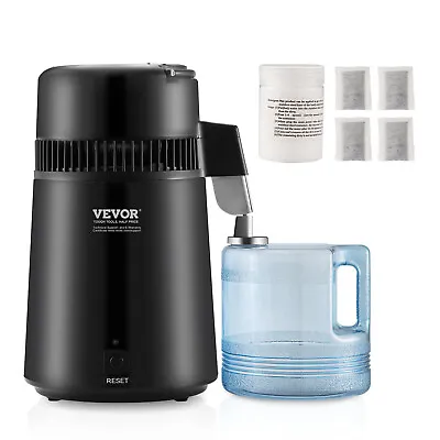 VEVOR 4L Water Distiller Purifier Machine Countertop Stainless Steel Interior • $80.99