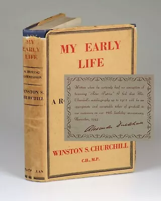 Winston S. Churchill - My Early Life Macmillan 1943 Interesting Provenance • £200.92