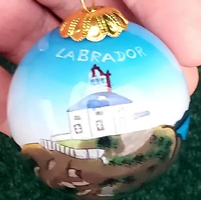 Antique/vintage Glass Christmas Ball Ornament Hand Painted/hand Decorated • $25.99