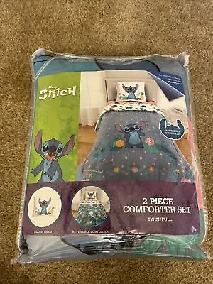 $30 • Buy Disney Lilo And Stitch 2 Piece Comforter Set Twin/Full Bedroom Fleece Blanket