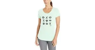 Betsey Johnson Womens Tic Tac Toe V Neck TeeMargarita LimeX-Small • $38.40