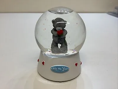 £14.95 • Buy Me To You Bear Snow Globe Glitter Globe Figurine Water Love Hearts Holding Rose