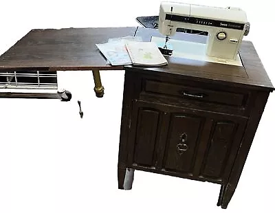 Sears Kenmore 158.14101 Sewing Machine & Cabinet Table Vintage 158 18140 Works! • $99.99