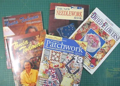 Tonia Todman Needlework Dried Bridal Bouquet Patchwork Lot Of 5 • $12