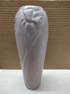 Van Briggle Art Pottery Mulberry Mauve Glaze 9.5  Daffodil Vase • $239.99