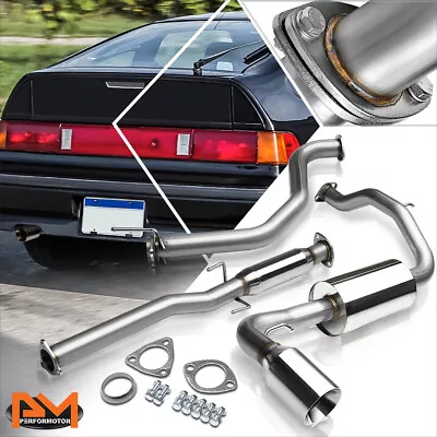 For 88-91 Honda CRX Coupe 1.5/1.6 4  Rolled Tip Muffler Catback Exhaust System • $170.89