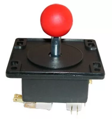 HAPP 4 Way Red Ball Arcade Game Joystick Ball Ms PacMan Galaga Multicade Reunion • $14.25