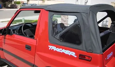 1995-1998 Suzuki Sidekick & Geo Tracker Soft Top With Clear Windows Black • $199.99