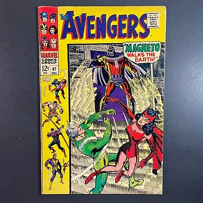 Avengers 47 1st Dane Whitman Silver Age Marvel 1967 Don Heck Cover Magneto Comic • $79.95