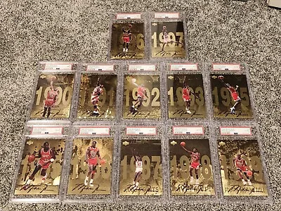 1998 Upper Deck Gatorade Michael Jordan Complete Set PSA Graded Mint 9(4)  • $435