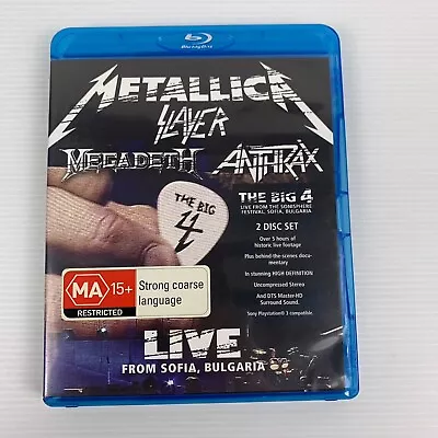 Metallica/Megadeth/Anthrax/Slayer Live Bulgaria 2010 (Blu-ray 2010 2 Disc) RegB • $20.39