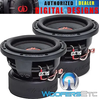 (2) DD AUDIO 606d-D2 6.5  1500W DUAL 2-OHM SUBWOOFERS POWER TUNED BASS SPEAKERS • $318