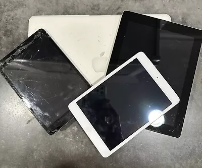 FOR PARTS - Lot Of 4 - 3 Apple IPads & 1 MacBook Laptop (2009) • $59