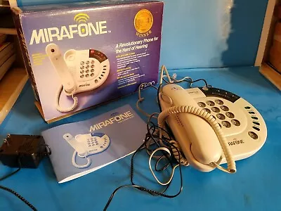 Mirafone OP201 Hard Of Hearing Single Corded Phone With Vibrate Visual  Volume • $16.19