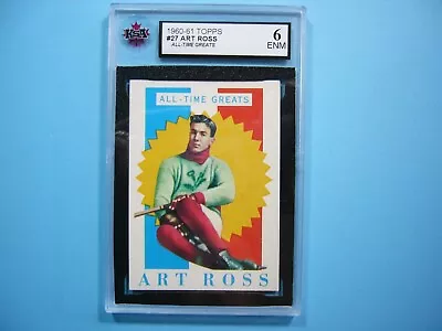 1960/61 Topps Nhl Hockey Card #27 Art Ross Atg Ksa 6 Ex/nm Sharp!! 60/61 Topps • $159.99