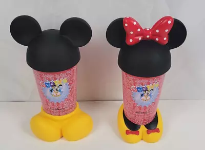 Disney Mickey & Minnie GOOFY'S GLACIER Plastic Cups With Hat And Feet NO Straws • $16.99