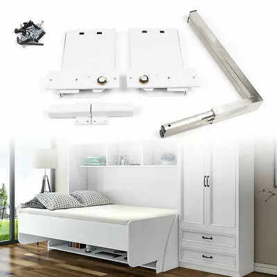 Murphy Wall Bed Hardware Kit Springs Mechanism White Double/Queen Size Vertical • $71.82